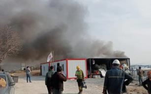 Parasını Alamayınca Konteynırı Yaktı