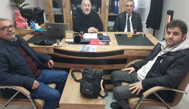 Gazetecilerden karatren habere ziyaret