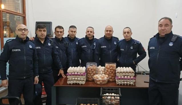 Zabıta ekipleri bu defa köy yumurtalarını denetledi