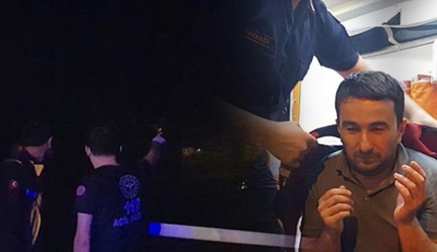 Aracı sele kapıldı… İtfaiye aracın tavanından aldı…