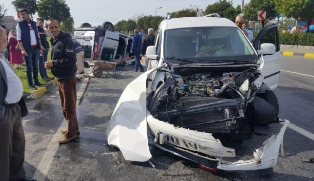  Biri pert oldu, diğeri takla attı…