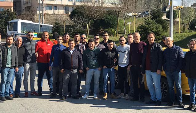 TAKSİCİLERDEN DESTEK KONVOYU