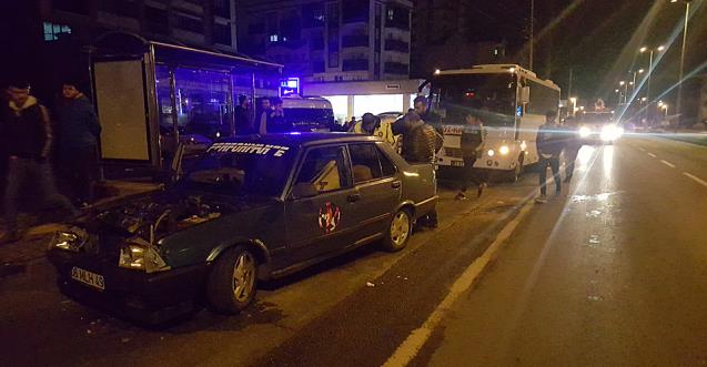 Aracı hurdaya döndü, gözyaşlarına boğuldu