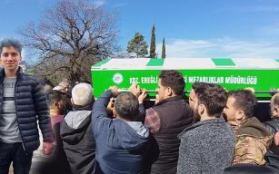 SON YOLCULUĞUNA UĞURLANDI...