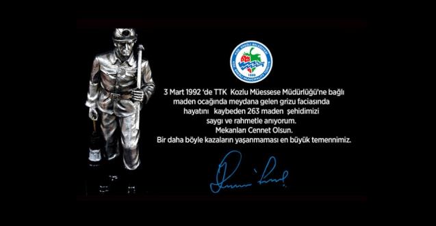 Posbıyık:“Saygı ve rahmetle anıyorum!"