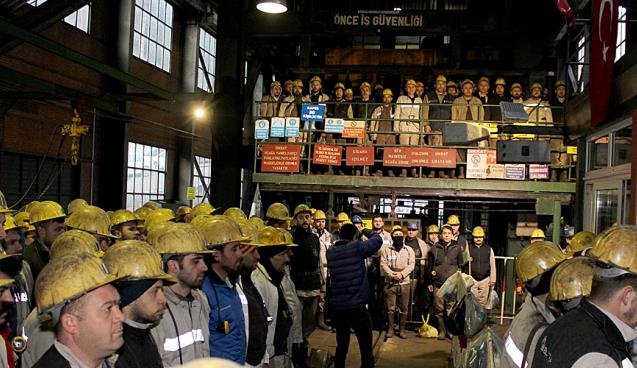 MADENCİLER SAYGI VE DUA İLE ANILDI...