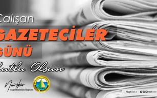 10 OCAK ÇALIŞAN GAZETECİLER GÜNÜ KUTLU OLSUN...