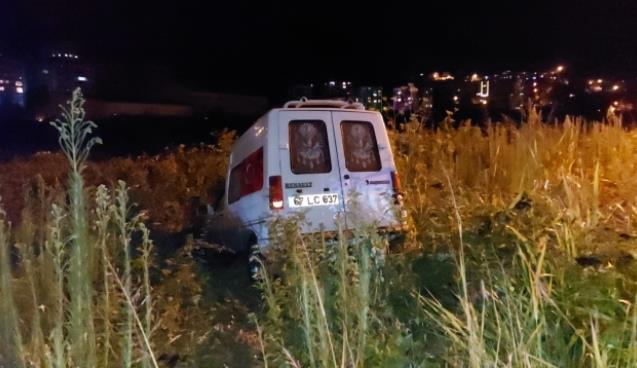 KAMYONET  OTLARIN ARASINA UÇTU