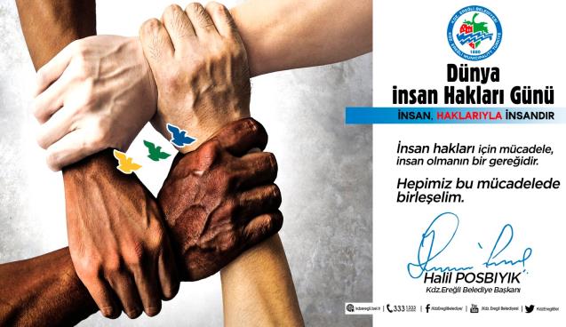BAŞKAN POSBIYIK’TAN İNSAN HAKLARI GÜNÜ MESAJI