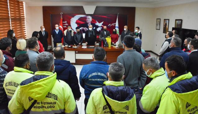 BELEDİYE İŞÇİSİ, BAŞKAN POSBIYIK’A TEŞEKKÜR ETT