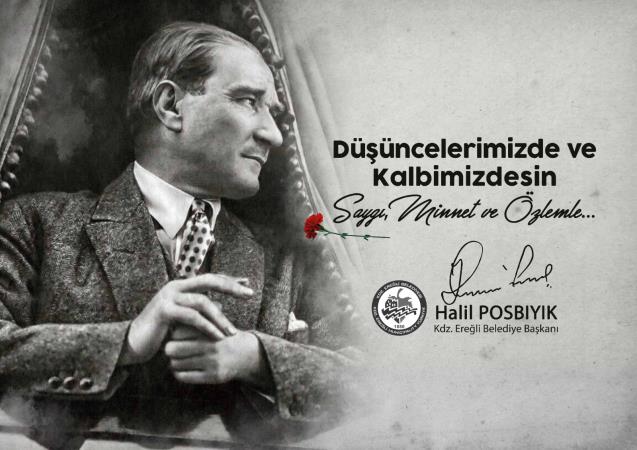 BAŞKAN POSBIYIK, ATATÜRK’Ü ANDI