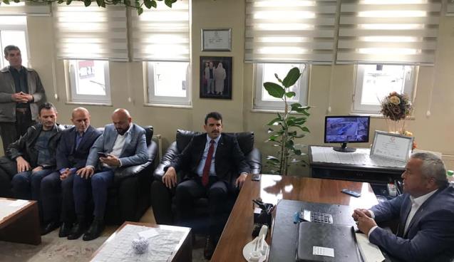 İlçe yönetiminden Ormanlı'ya ziyaret..