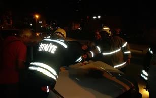 Otomobil alev aldı… İlk müdahale  nasıl yapıldı…