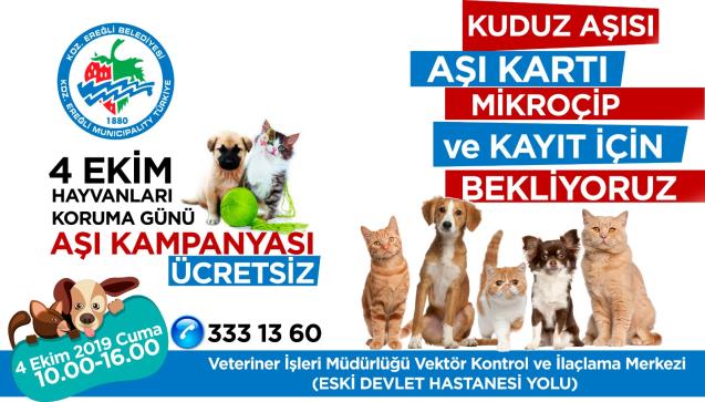 En yakın dostlarımıza belediyeden ücretsiz aşı..