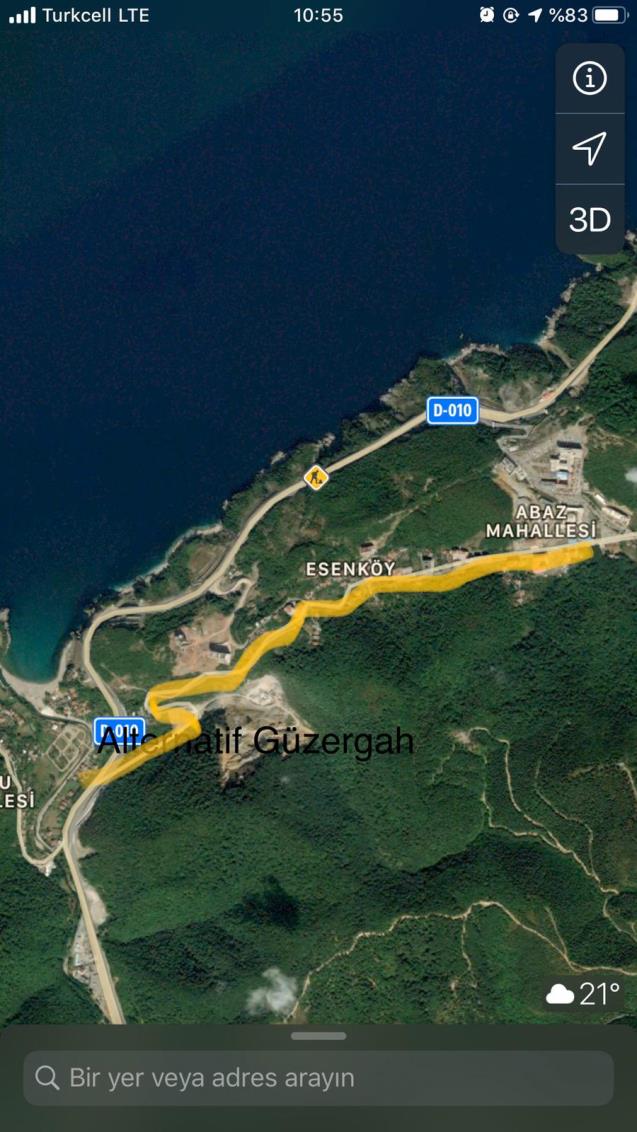 Hastane yolu kapatıldı