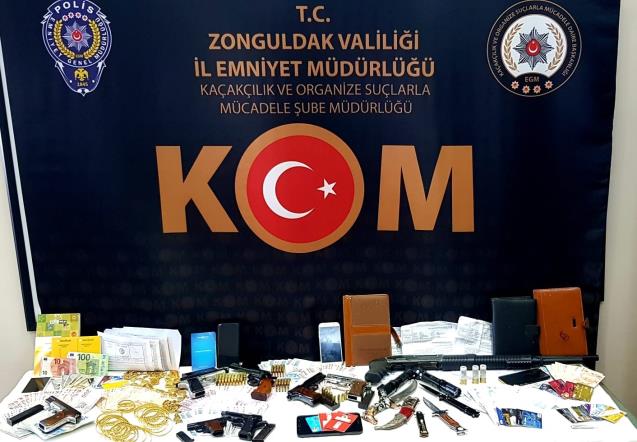 Zonguldak’ta tefeci operasyonu; 10 gözaltı