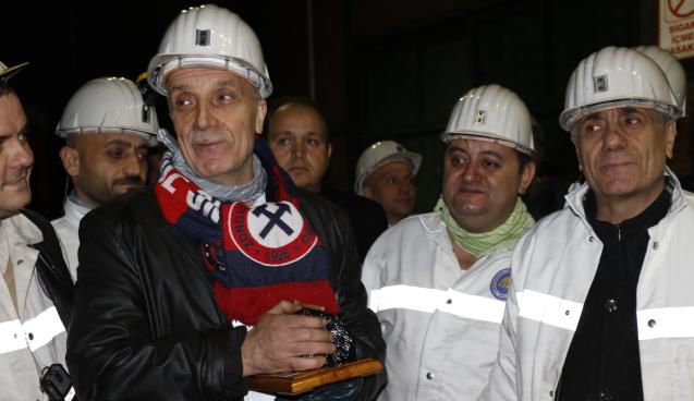 Türk İş Genel Başkanı Atalay, yerin -560 metre altına indi