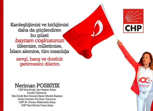 Neriman Posbıyık’tan bayram mesajı