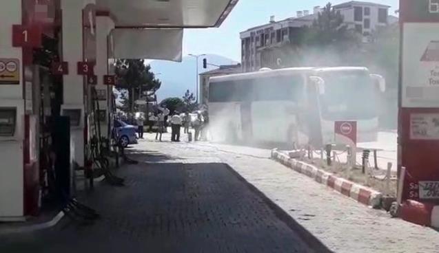 Alev topuna dönmekten son anda kurtuldu