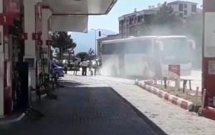 Alev topuna dönmekten son anda kurtuldu