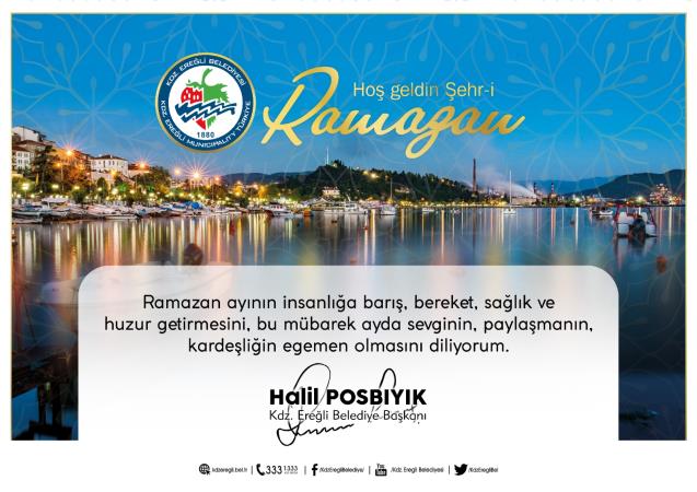 POSBIYIK: SAĞLIK VE HUZUR DOLU RAMAZAN DİLİYORUM