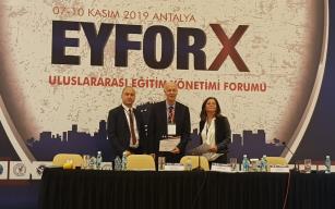 EYFOR-X Uluslararası Eğitim Yönetimi Forumu’na katıldı