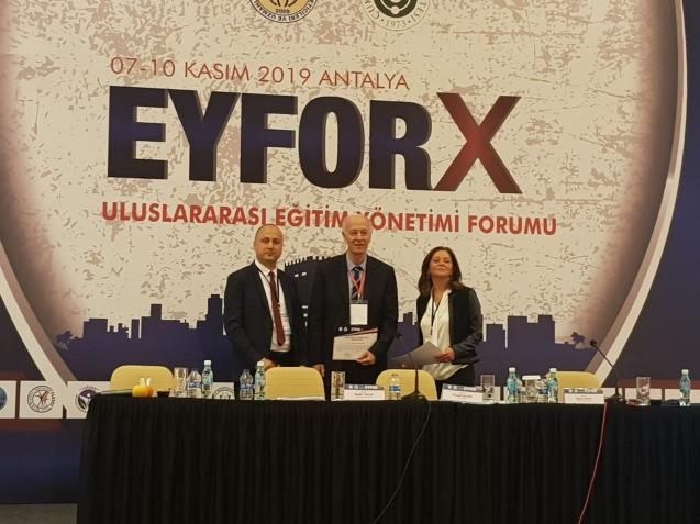 EYFOR-X Uluslararası Eğitim Yönetimi Forumu’na katıldı