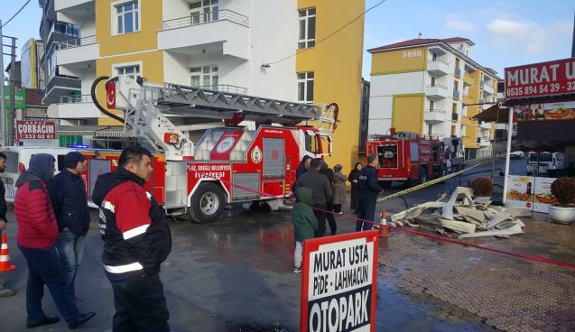 Zonguldak’ın Ereğli İlçesinde pide salonunda çıkan