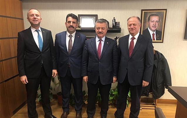 Kaymakam, AK Parti İlçe Başkanı ve TSO Başkanı Ankara’da…