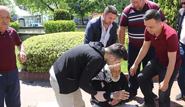 Otomobil çarptı, yaşlı adam yaralandı…