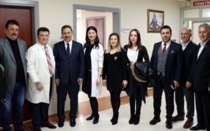 Uysal sağlık çalışanlarını ziyaret etti…