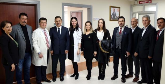 Uysal sağlık çalışanlarını ziyaret etti…