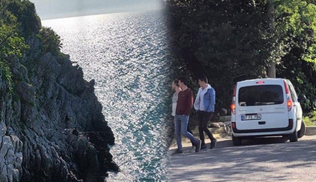 Kayalıklara çıkan liseli kızı polis kurtardı…