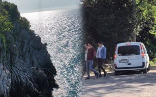 Kayalıklara çıkan liseli kızı polis kurtardı…