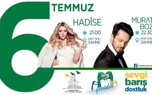 6 TEMMUZ’DA HADİSE VE MURAT BOZ SAHNE ALACAK