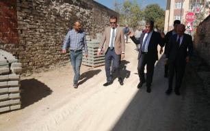 Vali Gürel, Yazıköy’de devam eden yol çalışmalarını inceledi