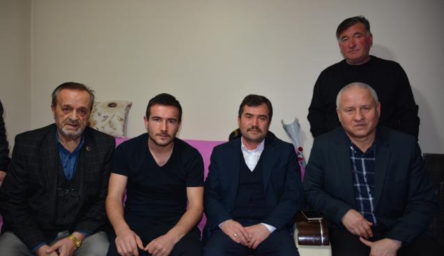 Başkan Çaylı yaralanan askeri baba ocağında ziyaret etti