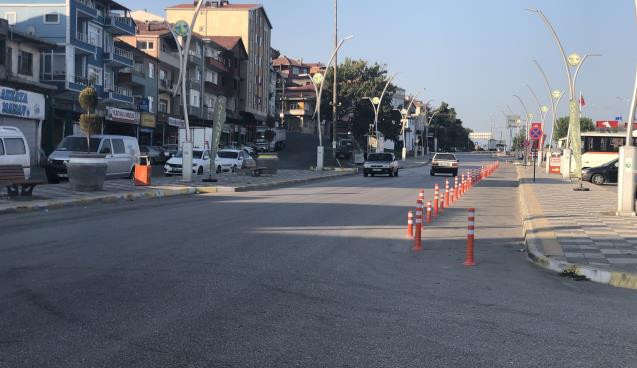 Alaplı'da trafik sorununa dubalı çözüm