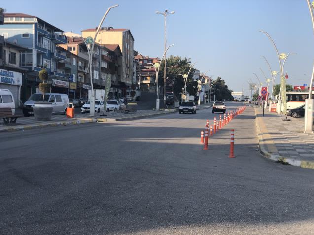 Alaplı'da trafik sorununa dubalı çözüm