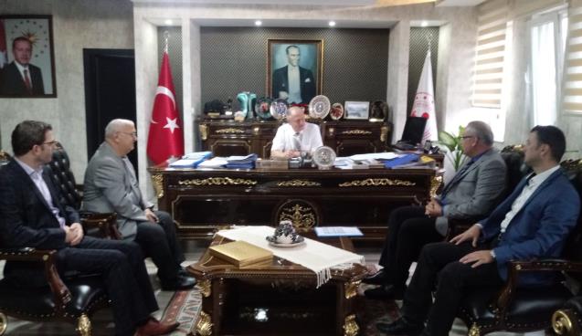 TRAC Heyeti Kaymakam Çorumluoğlu'nu Ziyaret Etti