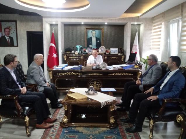 TRAC Heyeti Kaymakam Çorumluoğlu'nu Ziyaret Etti