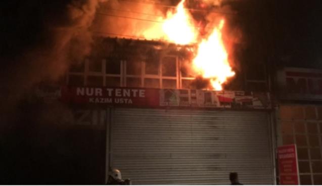 Geceyi aydınlattı… Zor müdahale edildi…