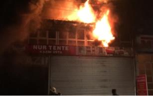 Geceyi aydınlattı… Zor müdahale edildi…