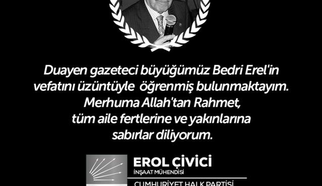 Erol Civici'den Baş Sağlığı Mesajı...