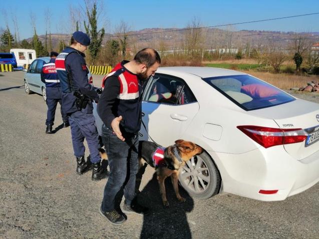 Jandarmadan 53 ekiple narkotik uygulaması