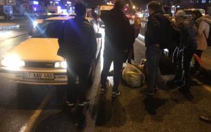 Otomobil yayaya çarptı…