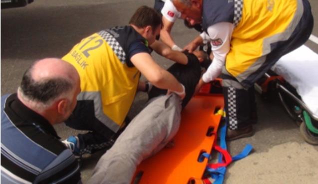 Elektrik akımına kapıldı, 4 metreden düştü!..