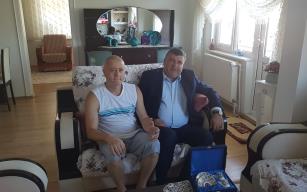 Ercan ve yönetiminden geçmiş olsun ziyareti…