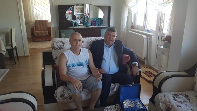 Ercan ve yönetiminden geçmiş olsun ziyareti…