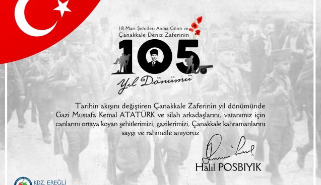 POSBIYIK’TAN ÇANAKKALE ZAFERİ MESAJI